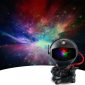 Astronaut Galaxy Projector Night Light Room Decoration black