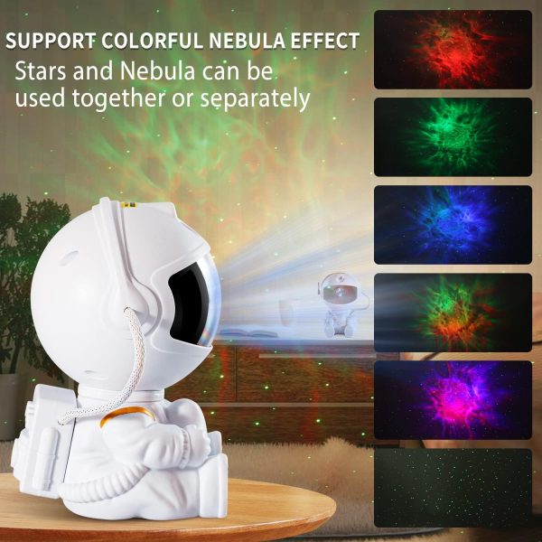 Astronaut Galaxy Projector Night Light Room Decoration white modes