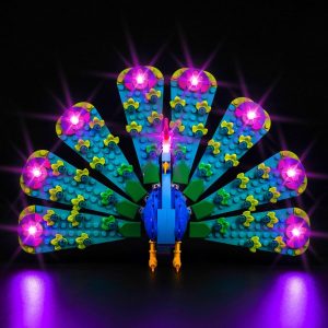 Exotic Peacock Lights LED Kit Lego Compatible Lighting 1