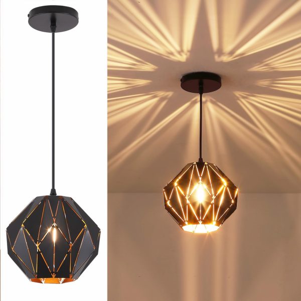 Geometric Diamond Shade Industrial Pendant Light 1