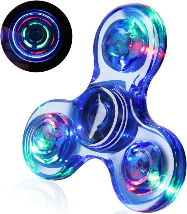 LED Fidget Spinners blue