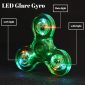 LED Fidget Spinners green details