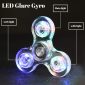 LED Fidget Spinners white details