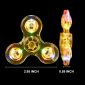 LED Fidget Spinners yellow dimension