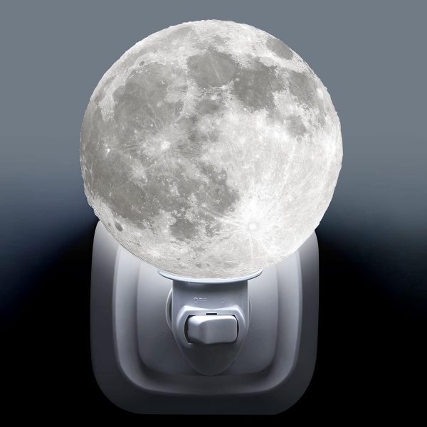 Lithophane Moon Lamp 3D Night Light 1