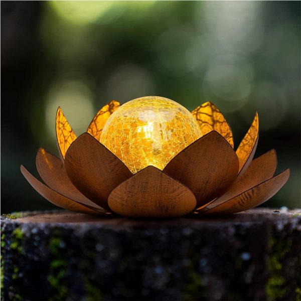 Lotus Flower Lamp Solar LED Light 1