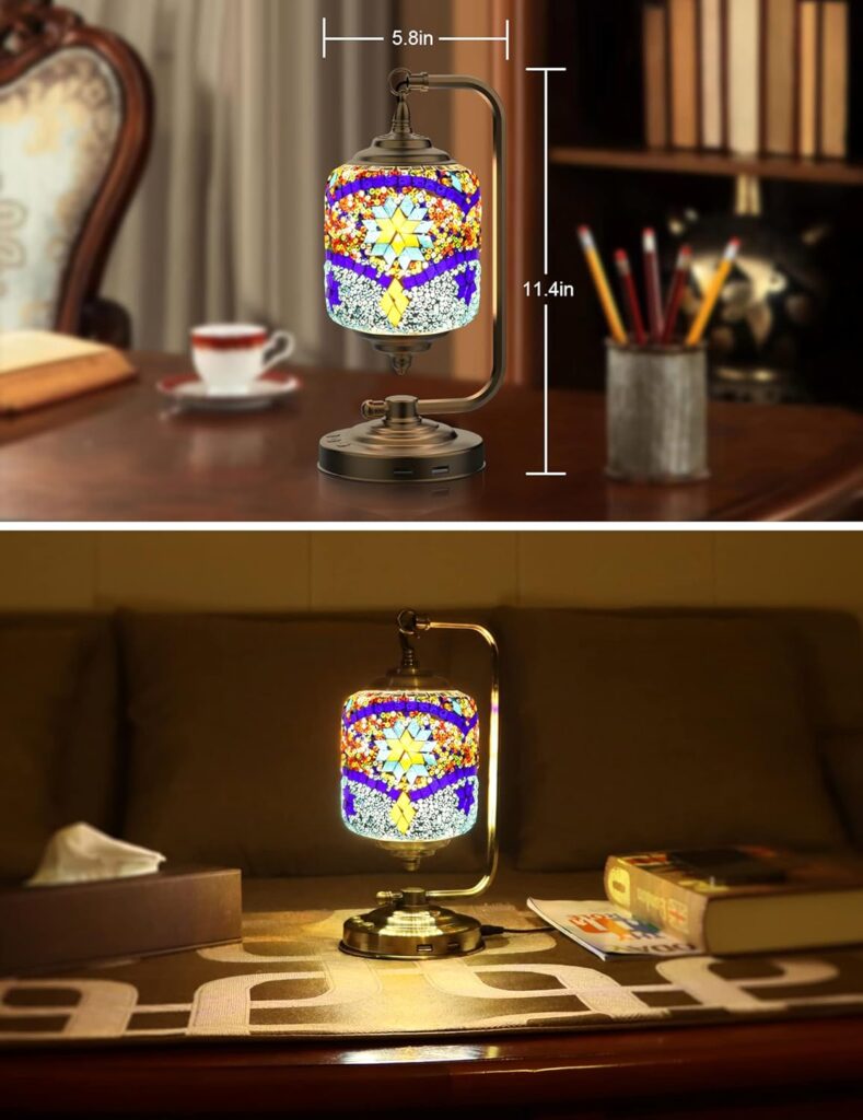 Moroccan-Inspired Mosaic Table Lamp Adds Sophistication 5