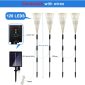 Solar Waterproof Garden Lights 8 Modes with Remote wires