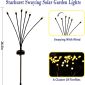 Solar Waterproof Swaying Lights Garden Decor dimension