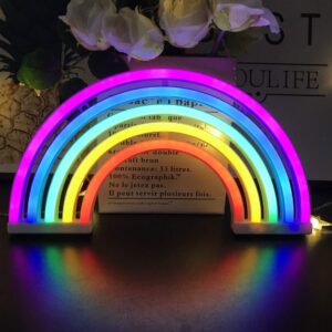 Vibrant Rainbow Neon Light Wall Decor Lamp 1