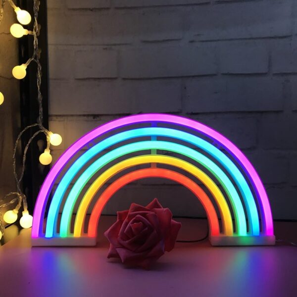 Vibrant Rainbow Neon Light Wall Decor Lamp 2