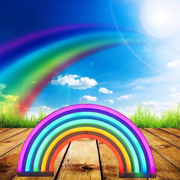 Vibrant Rainbow Neon Light Wall Decor Lamp 6