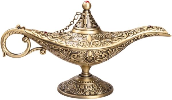 Vintage Genie Lamp Bronze Decorative Design