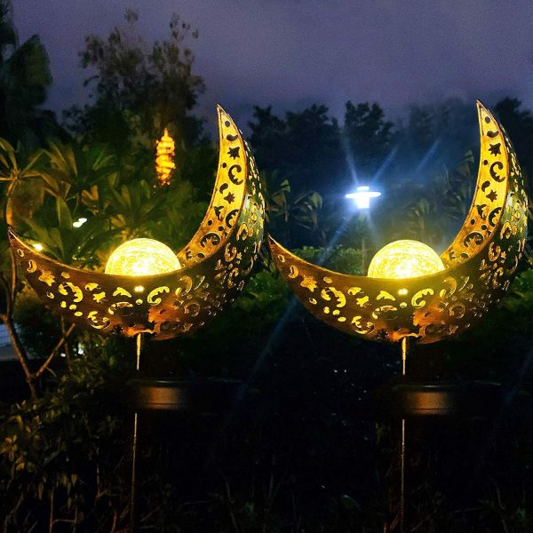 Waterproof Solar Powered Antique Brass Garden Lights