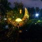 Waterproof Solar Powered Antique Brass Garden Lights night